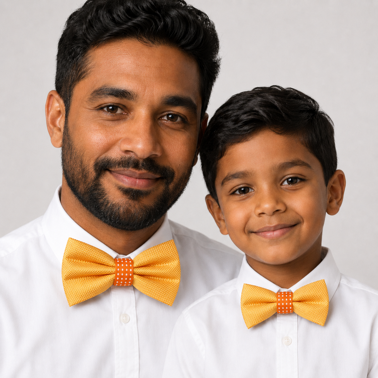 Yellow orange bow tie set for daddy and son, Daddy and me gift set, Grandpa and me, Father son matching, Toddler bow tie, daddy and me bow