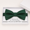 Emerald Bow Tie — Wedding & Everyday Handmade Pre-Tied