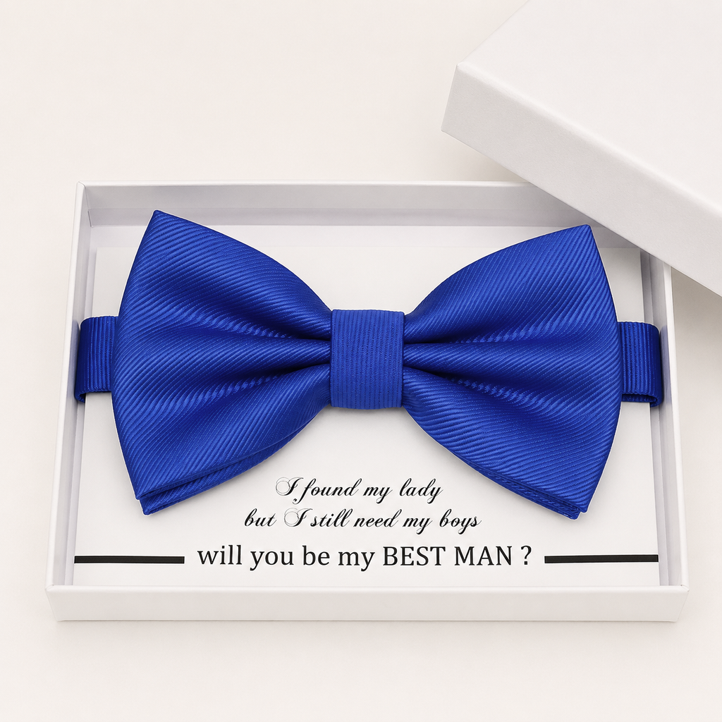 Royal Blue Bow Tie — Wedding & Everyday, Adult & Kids Handmade Pre-Tied