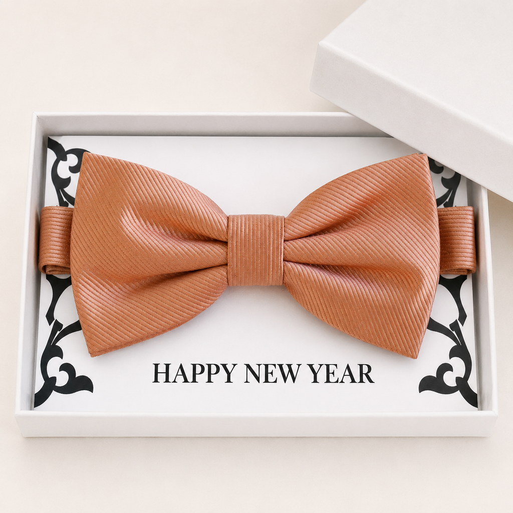 Rose Gold Bow Tie — Wedding & Everyday, Adult & Kids Handmade Pre-Tied