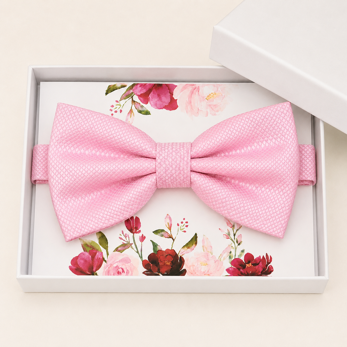 Soft Pink Bow Tie — Wedding & Everyday, Adult & Kids Handmade Pre-Tied