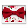 Red and Black Bow Tie — Wedding & Everyday, Adult & Kids Handmade Pre-Tied