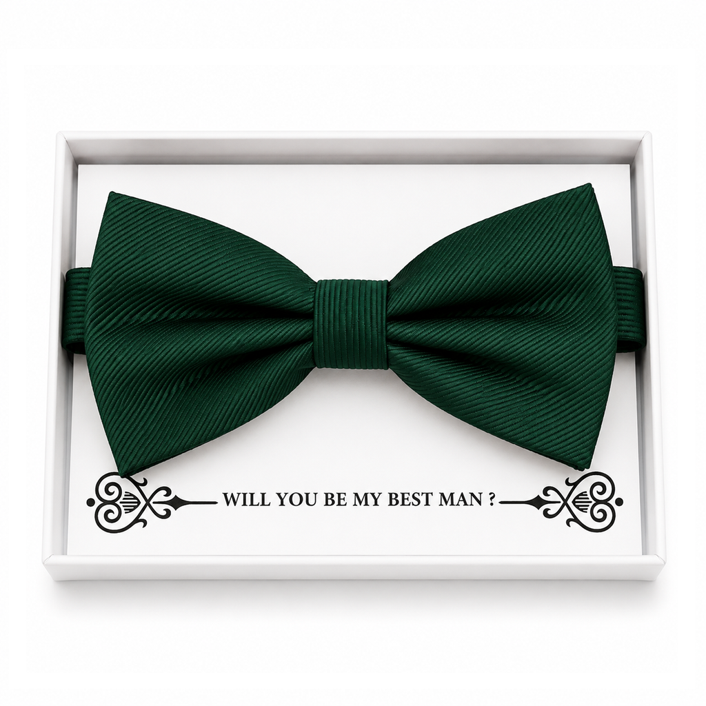 Emerald Green Bow Tie — Wedding & Everyday, Adult & Kids Handmade Pre-Tied