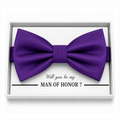 Purple Bow Tie — Wedding & Everyday, Adult & Kids Handmade Pre-Tied