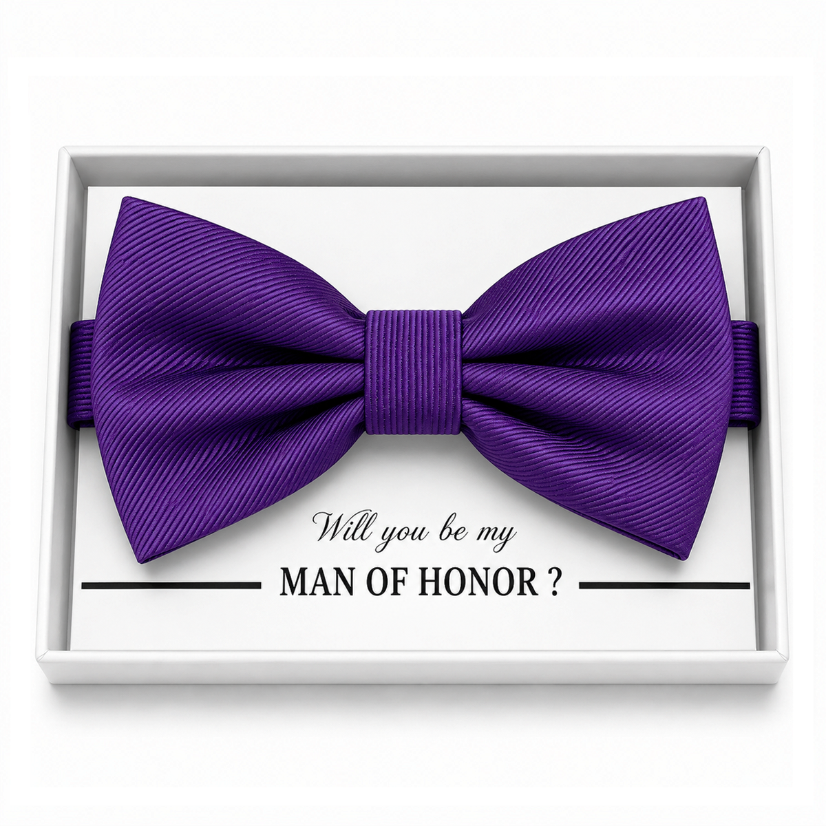 Purple Bow Tie — Wedding & Everyday, Adult & Kids Handmade Pre-Tied