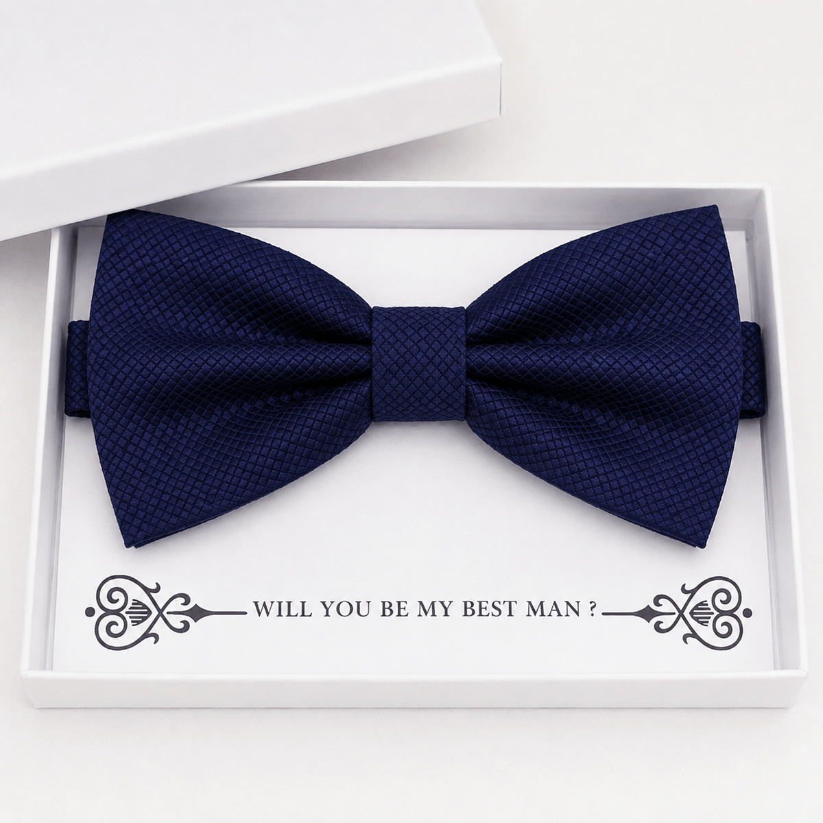 Navy Bow Tie — Wedding & Everyday, Adult & Kids Handmade Pre-Tied