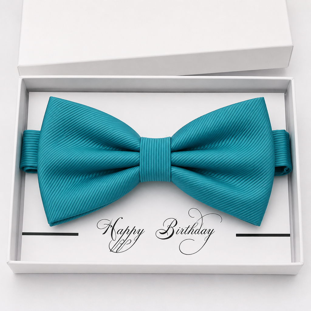 Turquoise Blue Bow Tie — Wedding & Everyday, Adult & Kids Handmade Pre-Tied