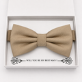 Champagne Bow Tie — Wedding & Everyday, Adult & Kids Handmade Pre-Tied