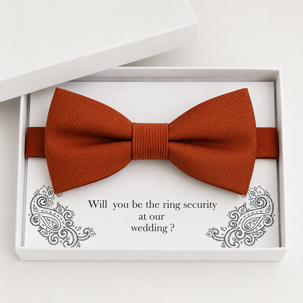 Cinnamon Bow Tie — Wedding & Everyday, Adult & Kids Handmade Pre-Tied
