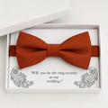 Cinnamon Bow Tie — Wedding & Everyday, Adult & Kids Handmade Pre-Tied