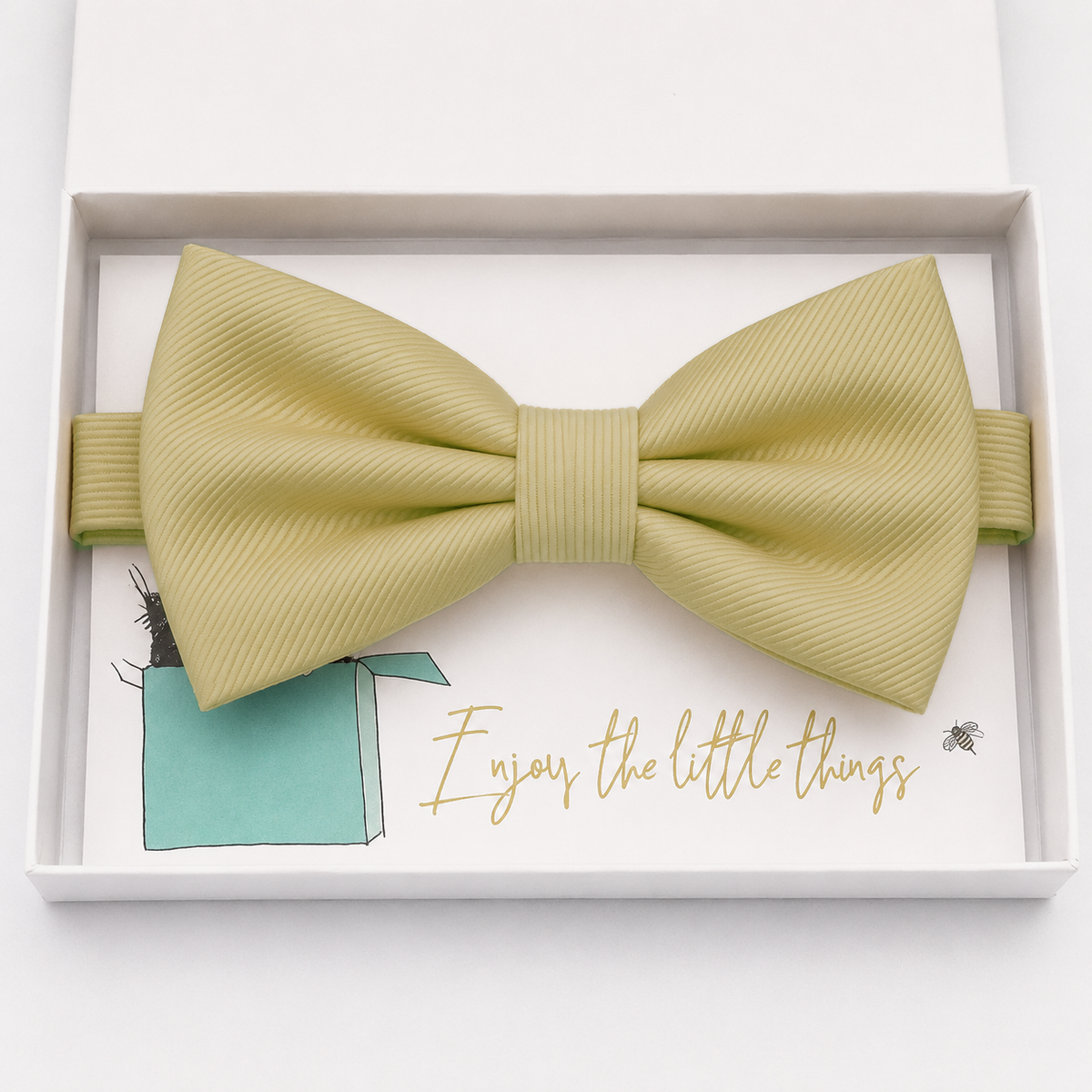 Sunlight Yellow Bow Tie — Wedding & Everyday, Adult & Kids Handmade Pre-Tied