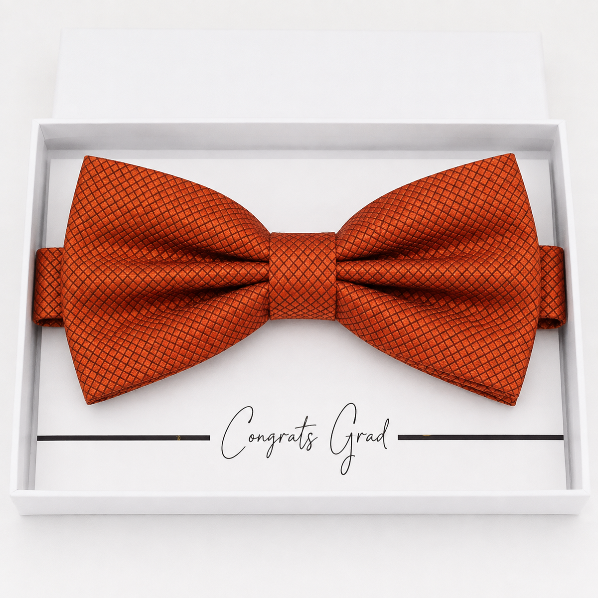 Rust Copper Bow Tie — Wedding & Everyday, Adult & Kids Handmade Pre-Tied
