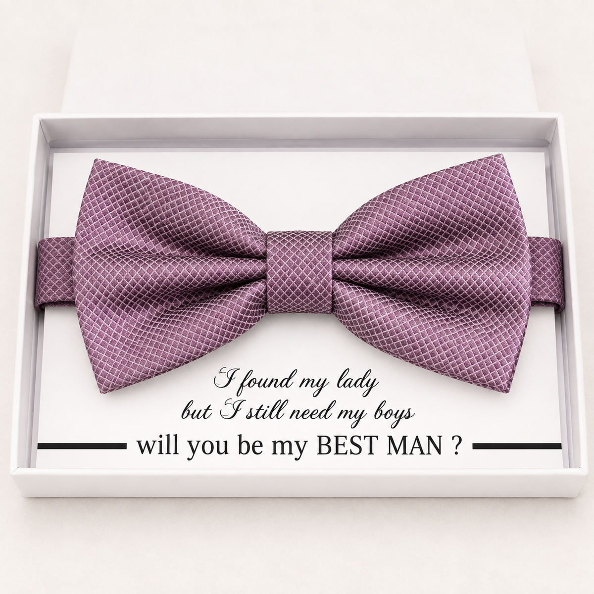 Dusty Purple Bow Tie — Wedding & Everyday, Adult & Kids Handmade Pre-Tied