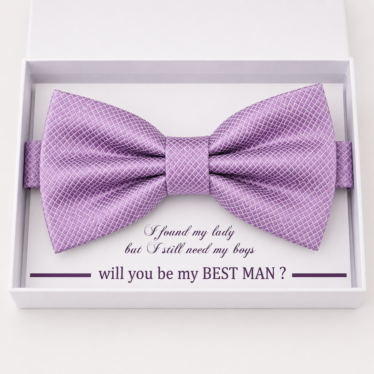 Dusty Lavender Bow Tie — Wedding & Everyday, Adult & Kids Handmade Pre-Tied