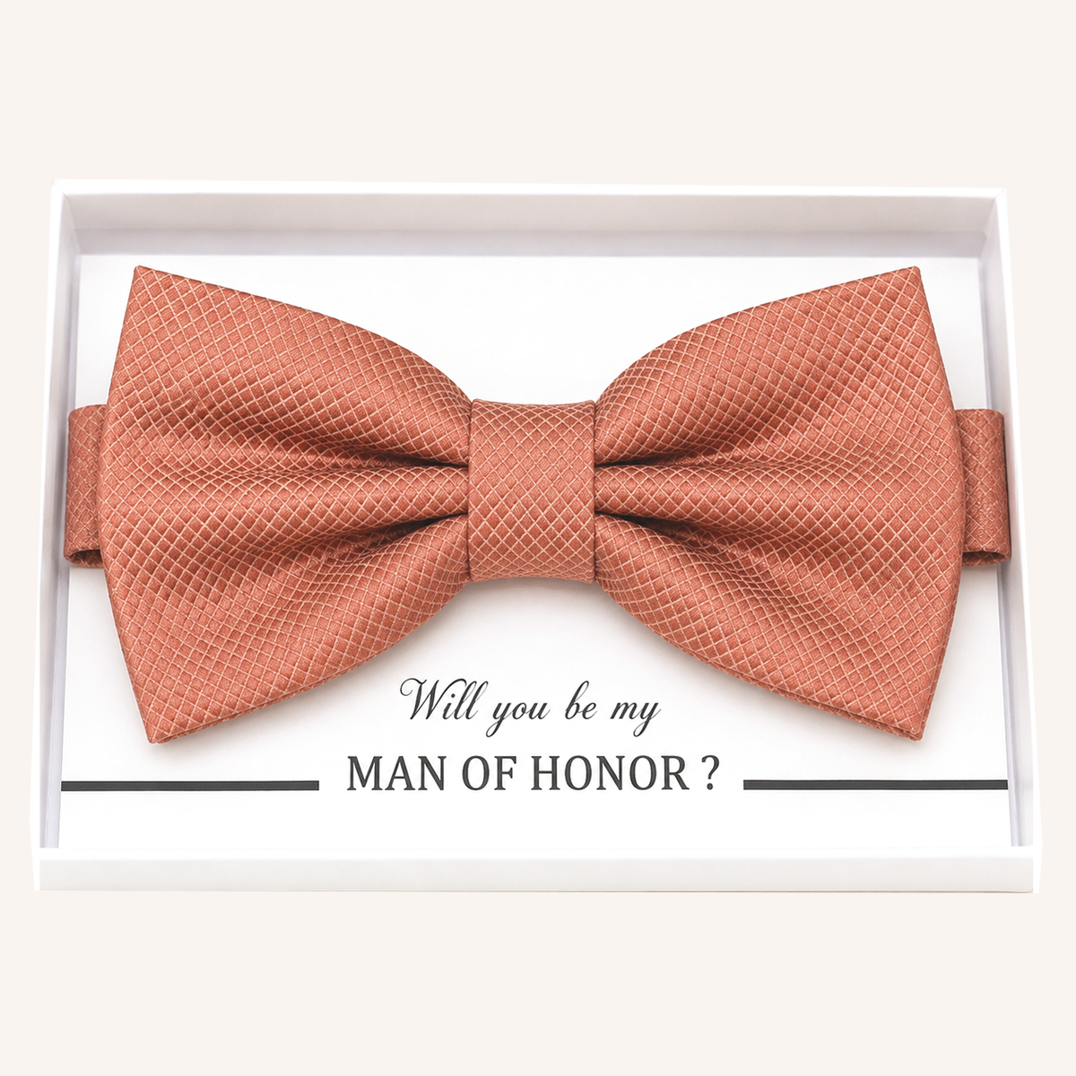 Copper Bow Tie — Wedding & Everyday, Adult & Kids Handmade Pre-Tied