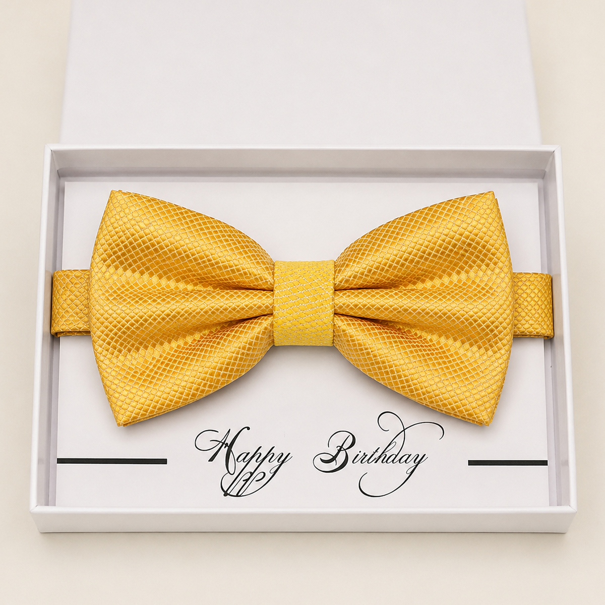 Sunny Yellow Bow Tie — Wedding & Everyday, Adult & Kids Handmade Pre-Tied