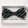 Green Bow Tie — Wedding & Everyday Handmade Pre-Tied
