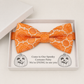 Orange Bow Tie — Wedding & Everyday Handmade Pre-Tied