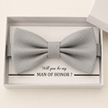 Gray Bow Tie — Wedding & Everyday, Adult & Kids Handmade Pre-Tied