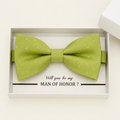Lime Green Bow Tie — Wedding & Everyday, Adult & Kids Handmade Pre-Tied