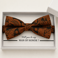 Copper Bow Tie — Wedding & Everyday Handmade Pre-Tied