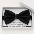 Black and White Bow Tie — Wedding & Everyday, Adult & Kids Handmade Pre-Tied