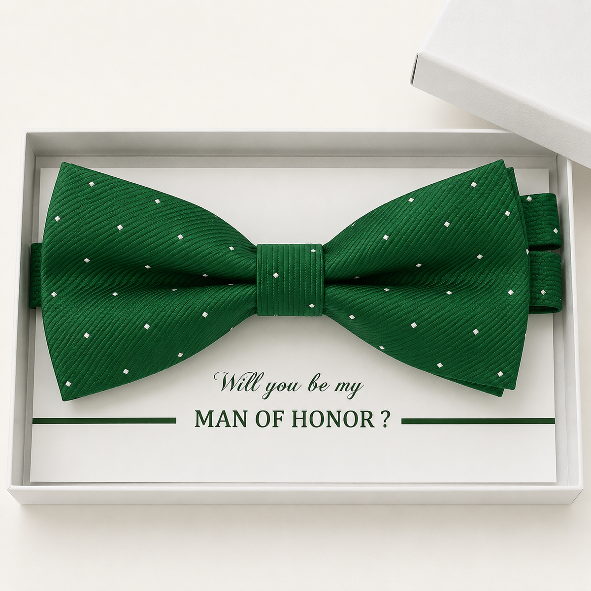 Emerald Green Bow Tie — Wedding & Everyday, Adult & Kids Handmade Pre-Tied
