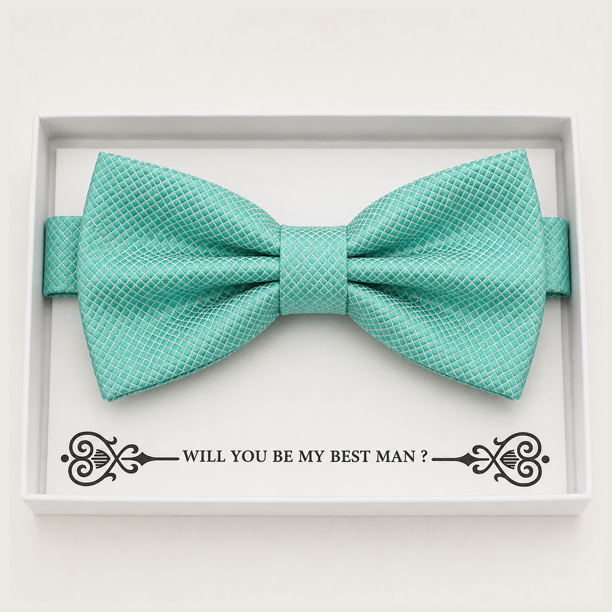 Turquoise Blue Bow Tie — Wedding & Everyday, Adult & Kids Handmade Pre-Tied