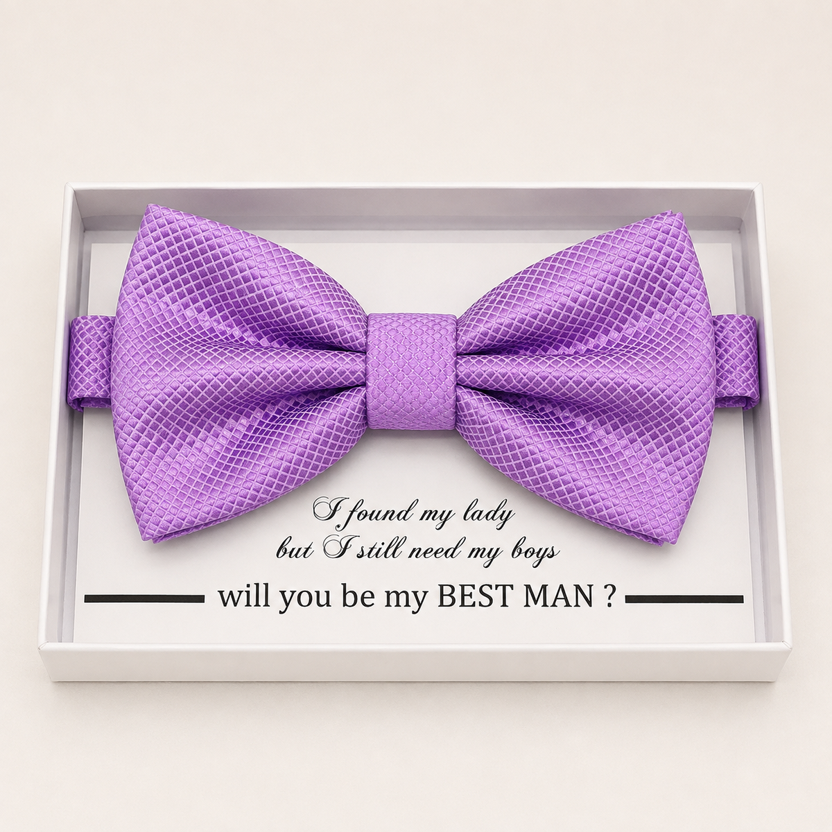Lavender Bow Tie — Wedding & Everyday, Adult & Kids Handmade Pre-Tied