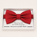 Red Bow Tie — Wedding & Everyday, Adult & Kids Handmade Pre-Tied