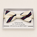 White Bow Tie — Wedding & Everyday Handmade Pre-Tied