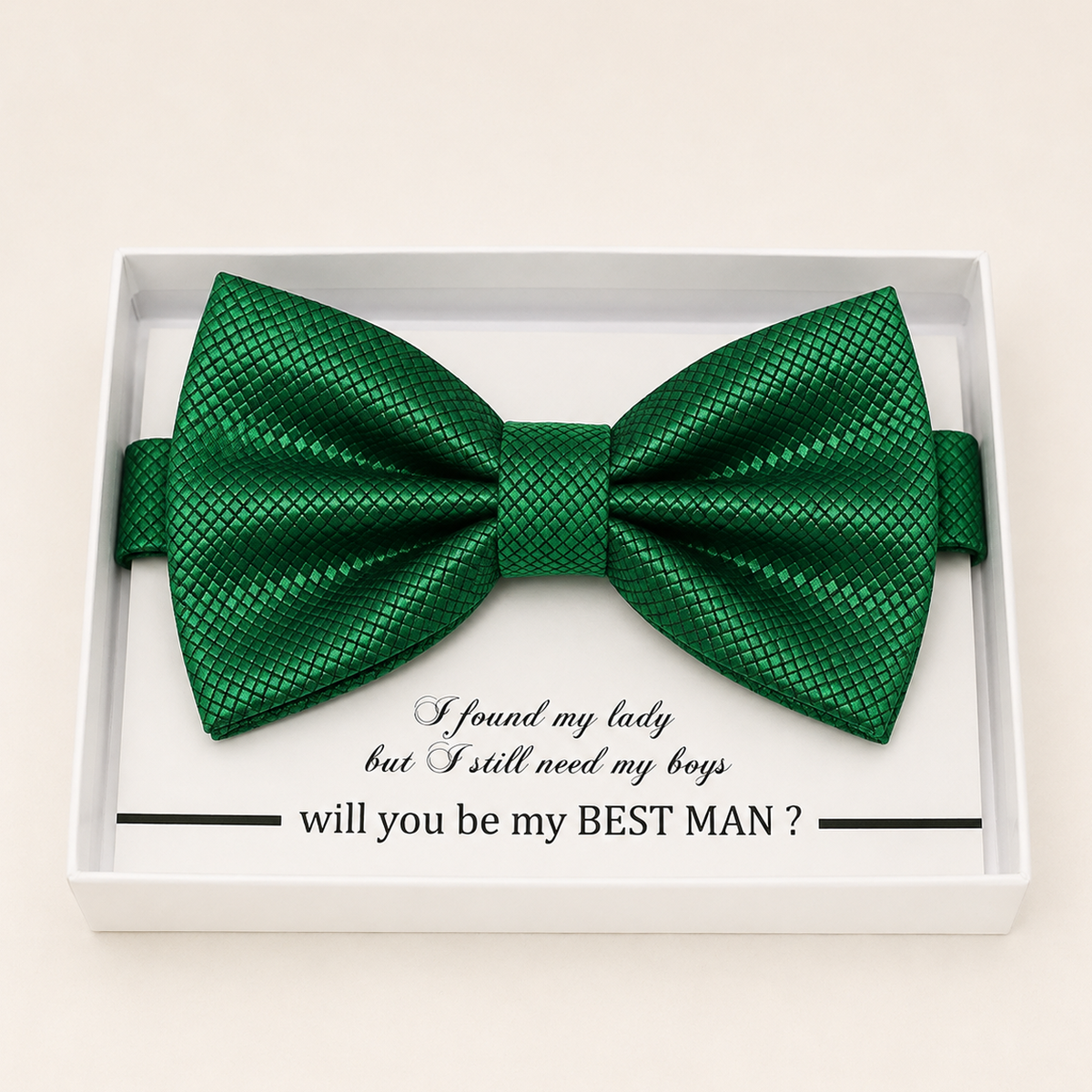 Green Bow Tie — Wedding & Everyday, Adult & Kids Handmade Pre-Tied