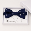 Navy Bow Tie — Wedding & Everyday Handmade Pre-Tied
