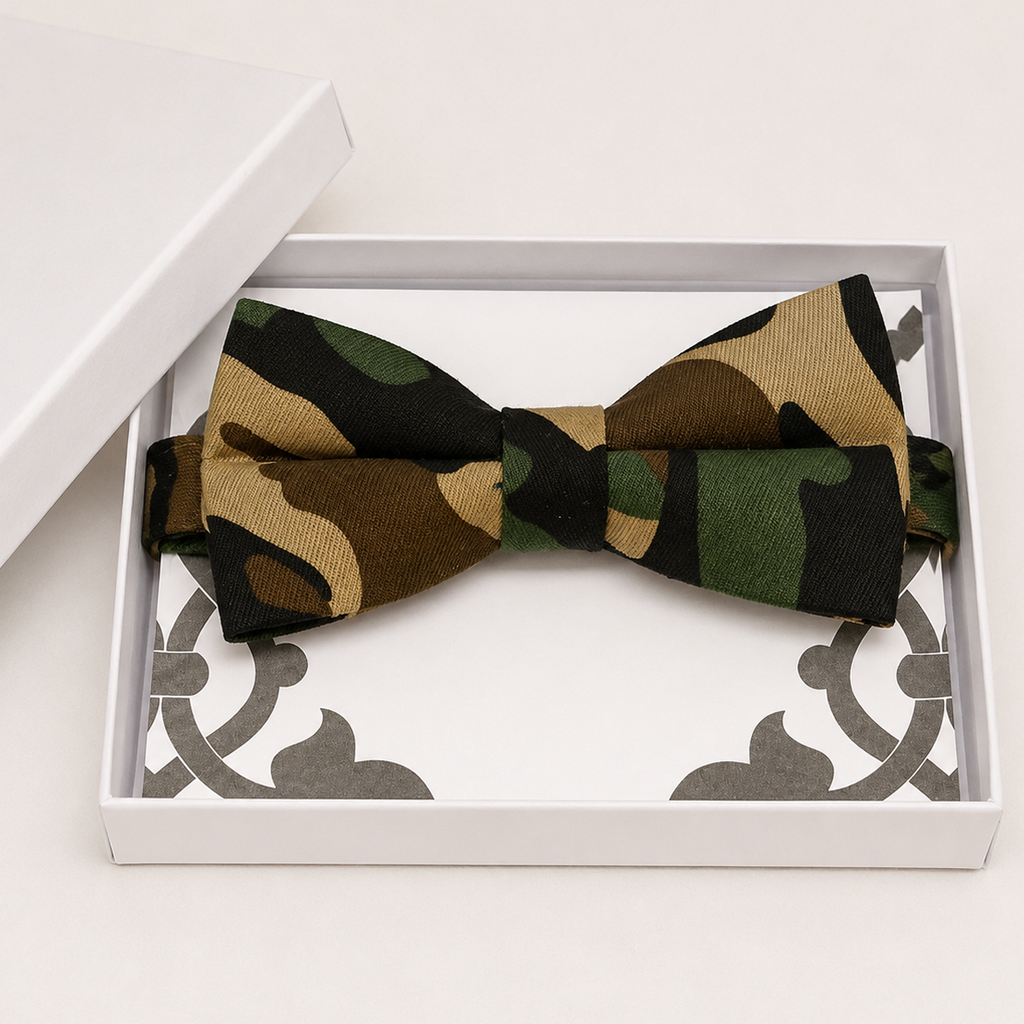 Army Bow Tie — Wedding & Everyday Handmade Pre-Tied
