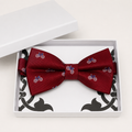 Red Bow Tie — Wedding & Everyday Handmade Pre-Tied