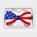 Red and Blue Bow Tie — Wedding & Everyday Handmade Pre-Tied