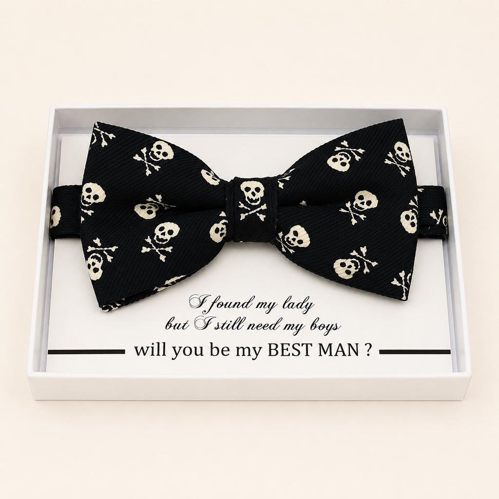 Black Bow Tie — Wedding & Everyday Handmade Pre-Tied