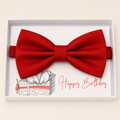 Red Bow Tie — Wedding & Everyday, Adult & Kids Handmade Pre-Tied