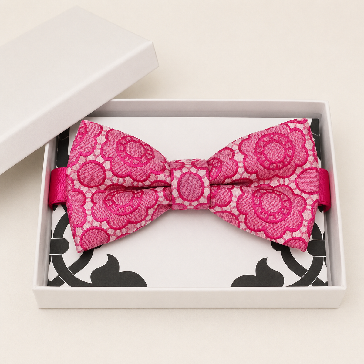 Hot Pink Bow Tie — Wedding & Everyday, Adult & Kids Handmade Pre-Tied