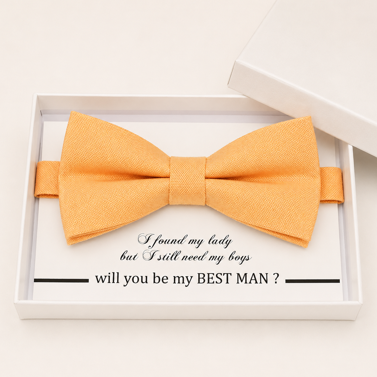 Pale Orange Bow Tie — Wedding & Everyday, Adult & Kids Handmade Pre-Tied
