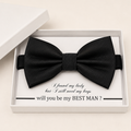 Black Bow Tie — Wedding & Everyday, Adult & Kids Handmade Pre-Tied