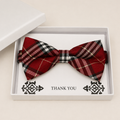 Red Bow Tie — Wedding & Everyday Handmade Pre-Tied