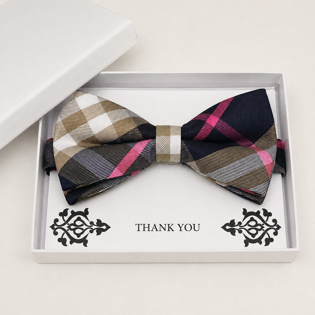 Navy Bow Tie — Wedding & Everyday Handmade Pre-Tied