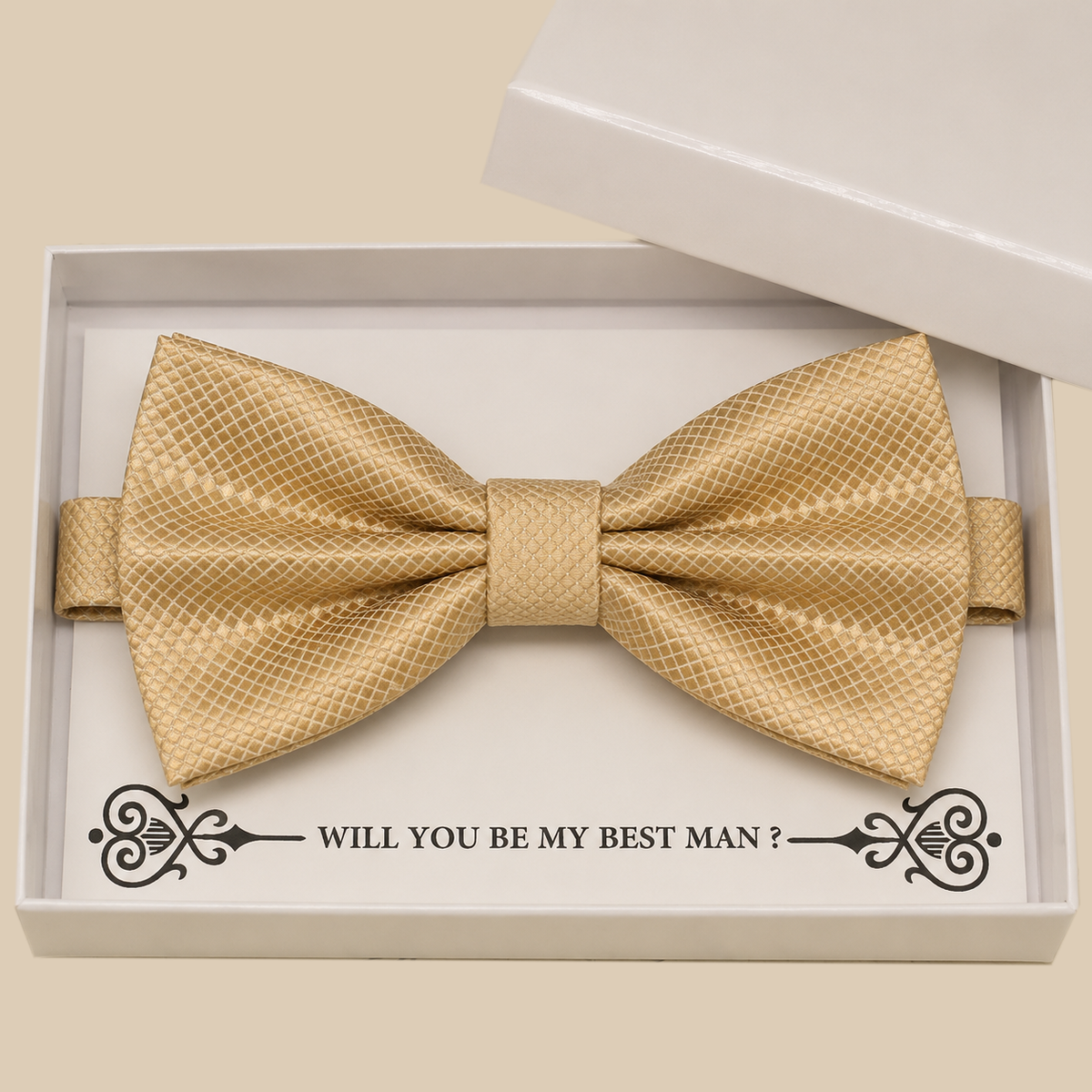 Ivory Bow Tie — Wedding & Everyday, Adult & Kids Handmade Pre-Tied