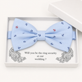 Blue Bow Tie — Wedding & Everyday Handmade Pre-Tied