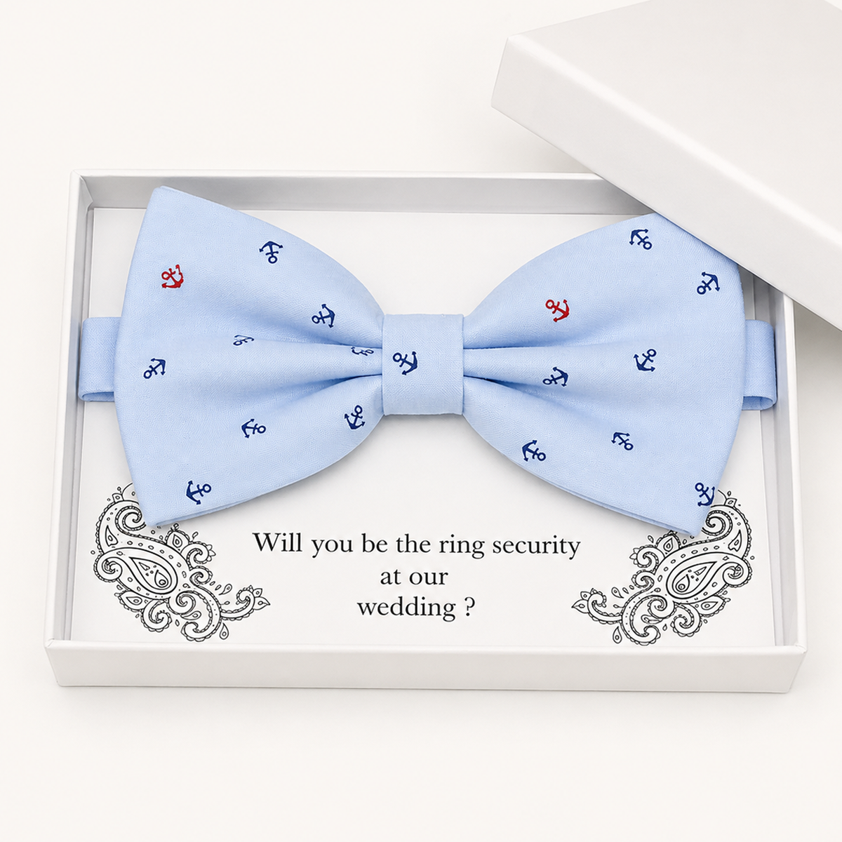 Blue Bow Tie — Wedding & Everyday Handmade Pre-Tied