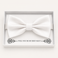 White Bow Tie — Wedding & Everyday, Adult & Kids Handmade Pre-Tied
