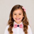 Navy Dusty Rose boys bow tie for kids — handmade, pre-tied and adjustable