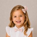 Pearl Blush boys bow tie for kids — handmade, pre-tied and adjustable