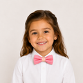 Dusty Rose boys bow tie for kids — handmade, pre-tied and adjustable